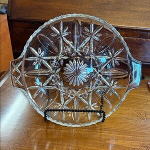 Elegant Clear Glass Serving Dish